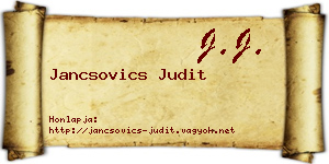 Jancsovics Judit névjegykártya