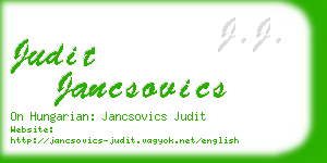 judit jancsovics business card